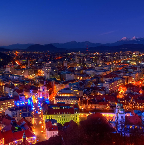 ljubljana at night